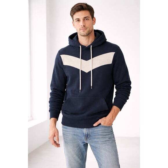 Diesel Other - Diesel Men’s Small Navy Chevron Hoodie 100% Cotton Soft Pullover